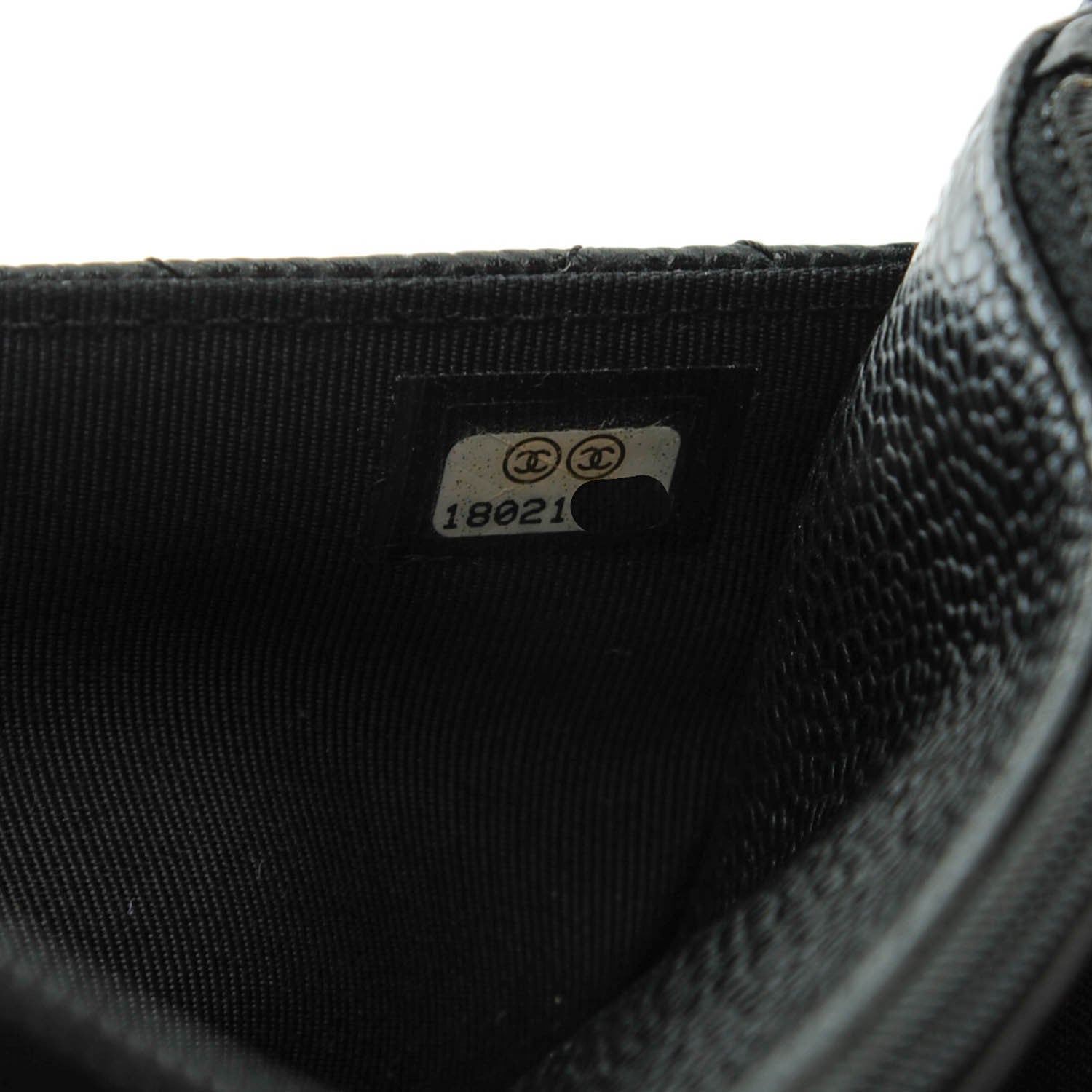 Chanel Caviar Quilted Wallet On Chain WOC Black 8 of 8