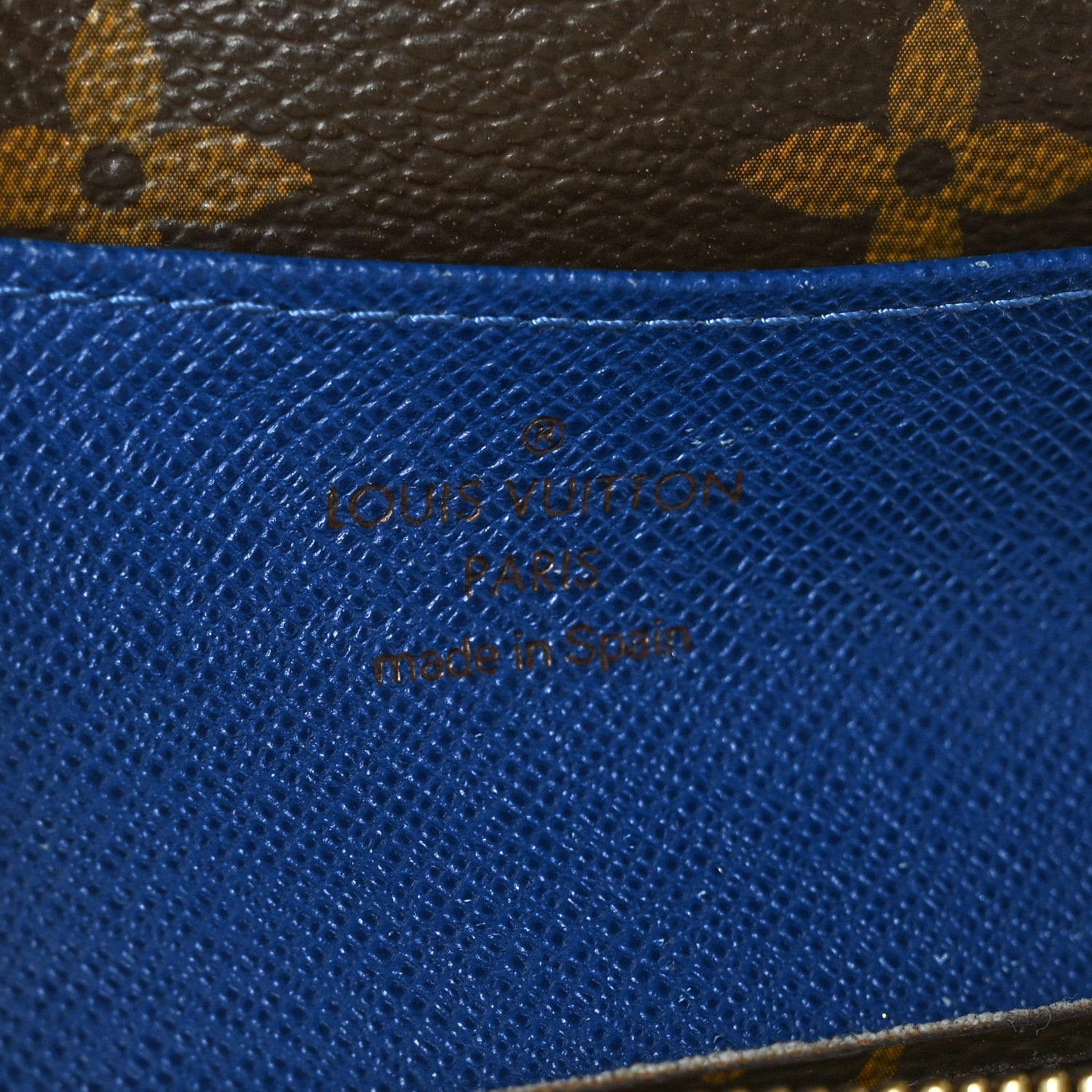 Louis Vuitton Monogram Emilie Wallet Blue 8 of 11