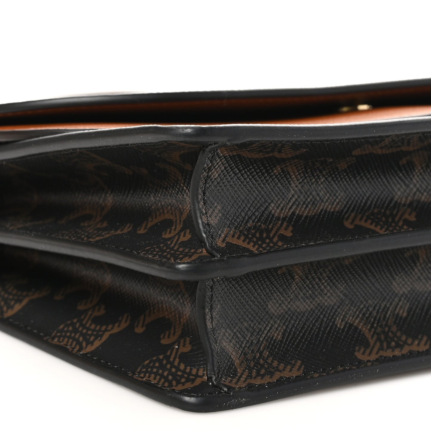 Triomphe Canvas Lambskin Wallet On Strap Tan