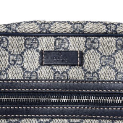 Gucci GG Plus Monogram Selleria Calfskin Medium Messenger Bag Beige Blue 8 of 12