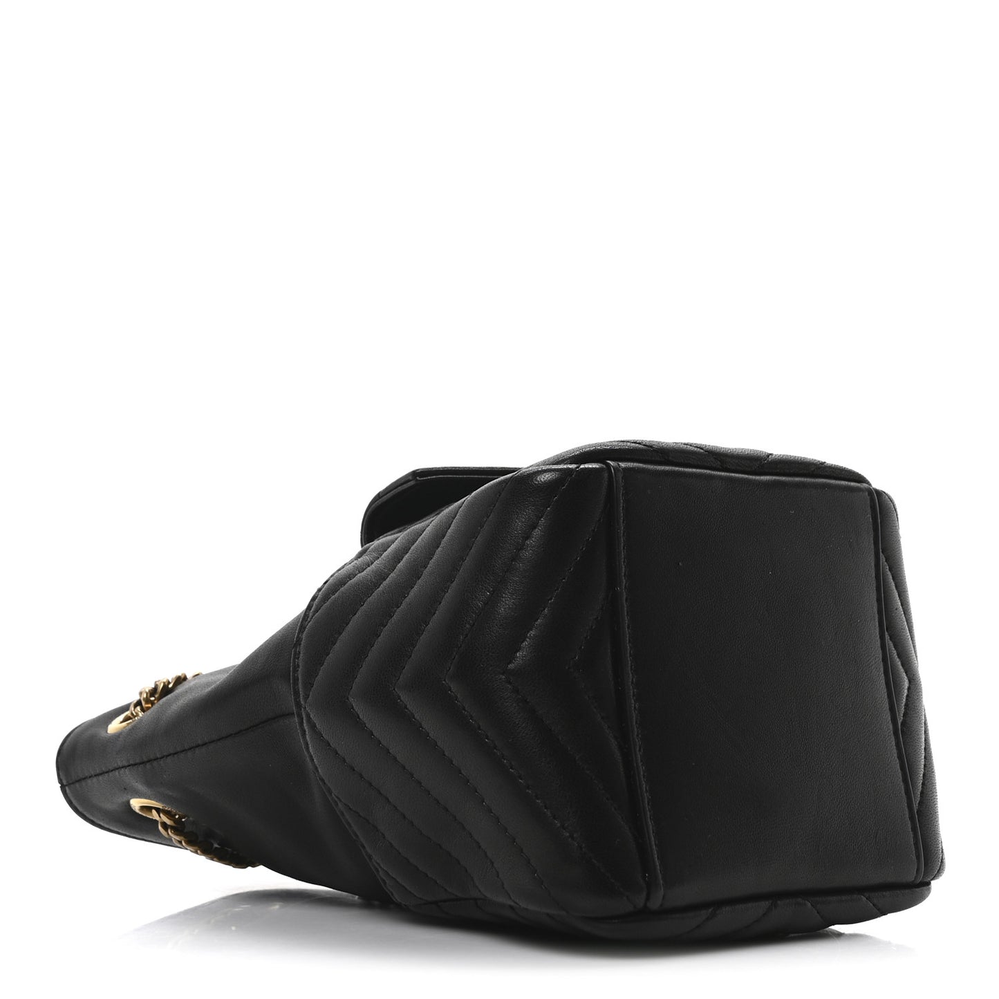 Lambskin Matelasse Monogram Joe Nano Bucket Bag Black