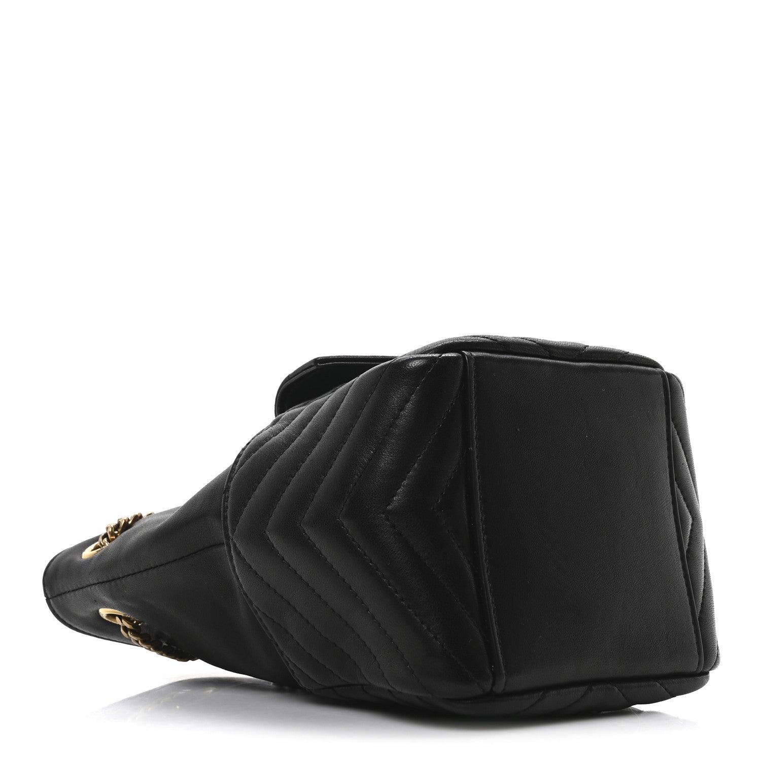 Saint Laurent Lambskin Matelasse Monogram Joe Nano Bucket Bag Black 4 of 10