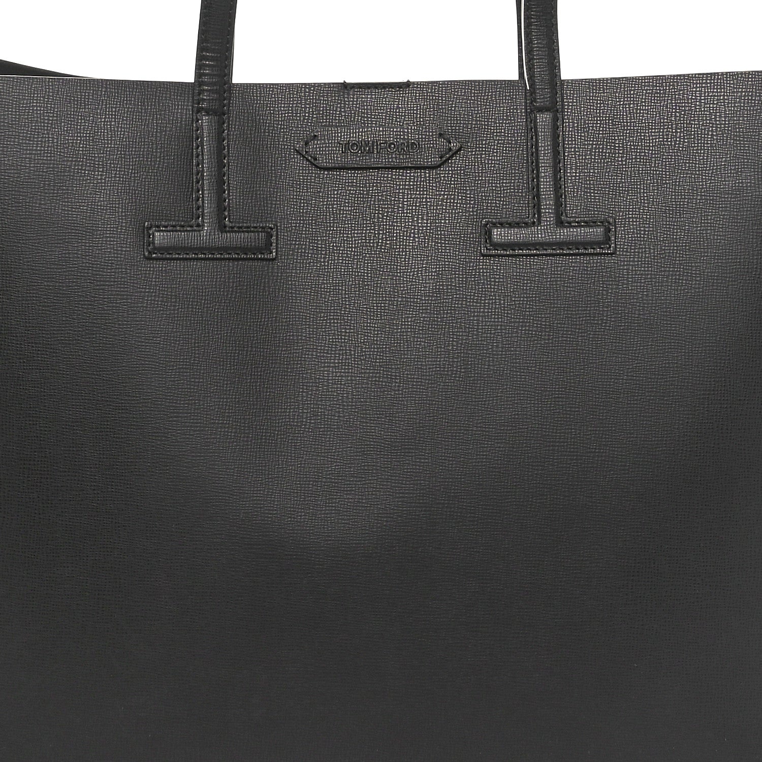 Tom Ford Saffiano Large T Tote Black 7 of 9