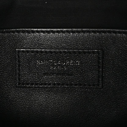 Saint Laurent Crinkled Calfskin Matelasse Monogram Baby Niki Chain Satchel Ivory 6 of 11