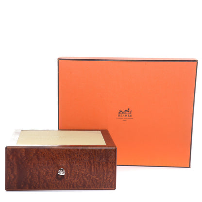 Hermes Pomelle Wood with Stingray Inlay Mazurka Jewelry Box 3 of 10