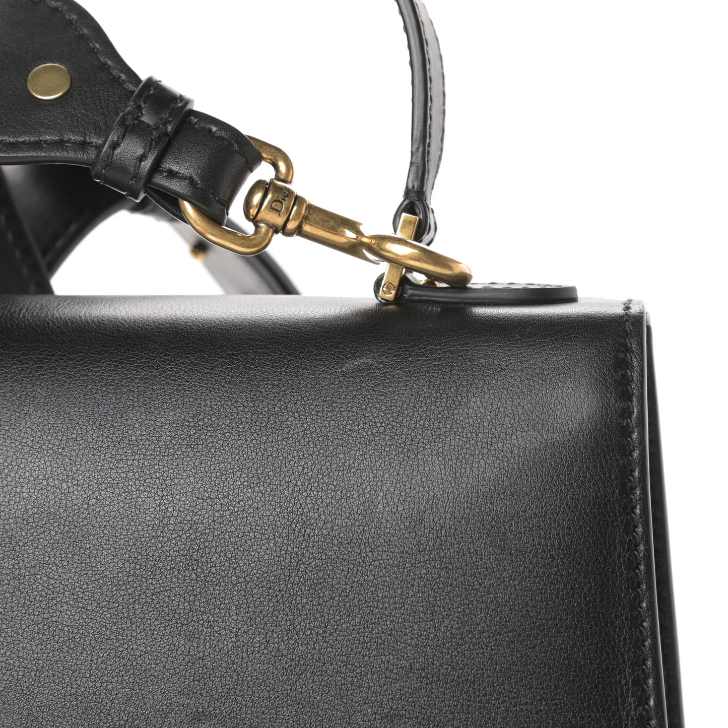 Calfskin Dioraddict Top Handle Black