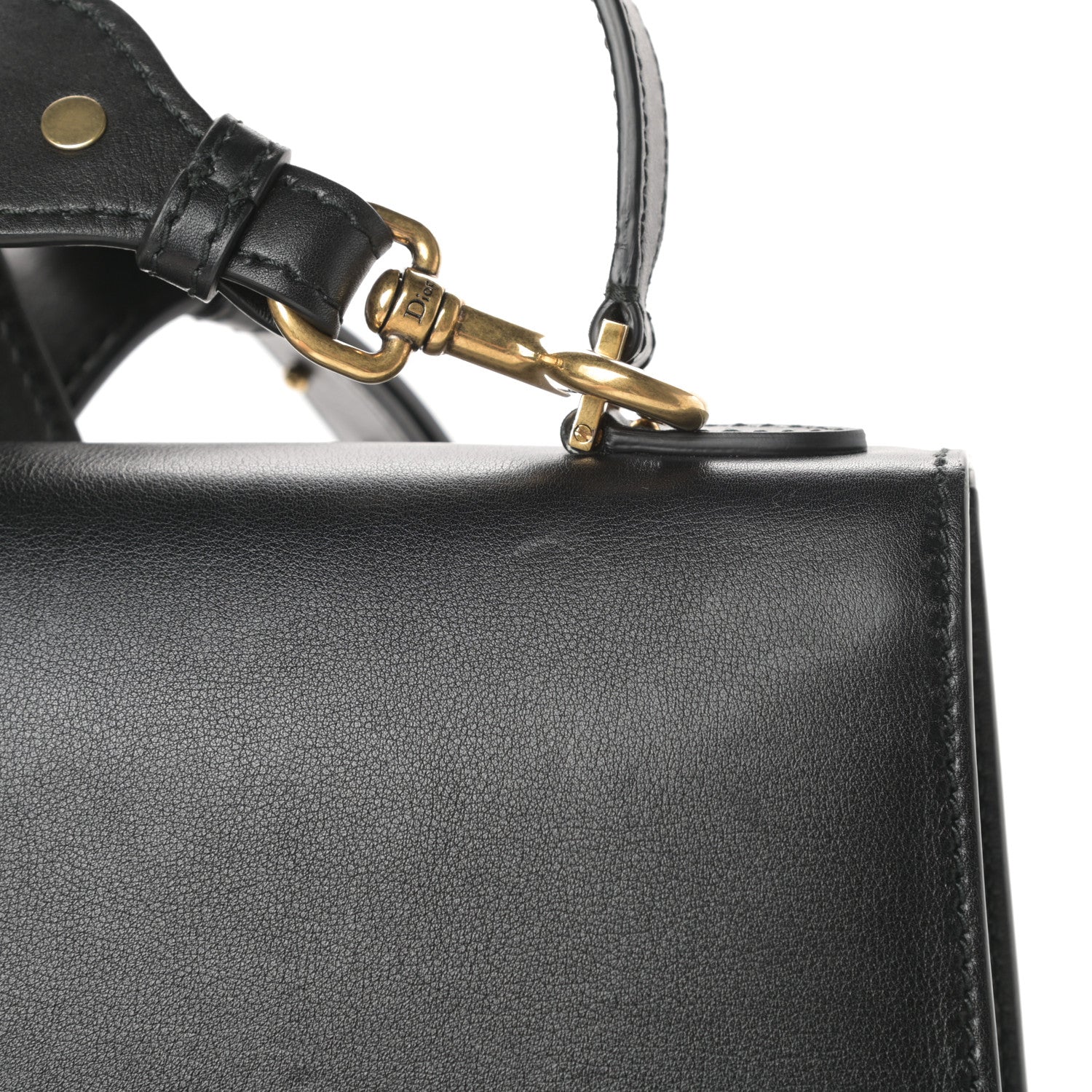 Christian Dior Calfskin Dioraddict Top Handle Black 13 of 15