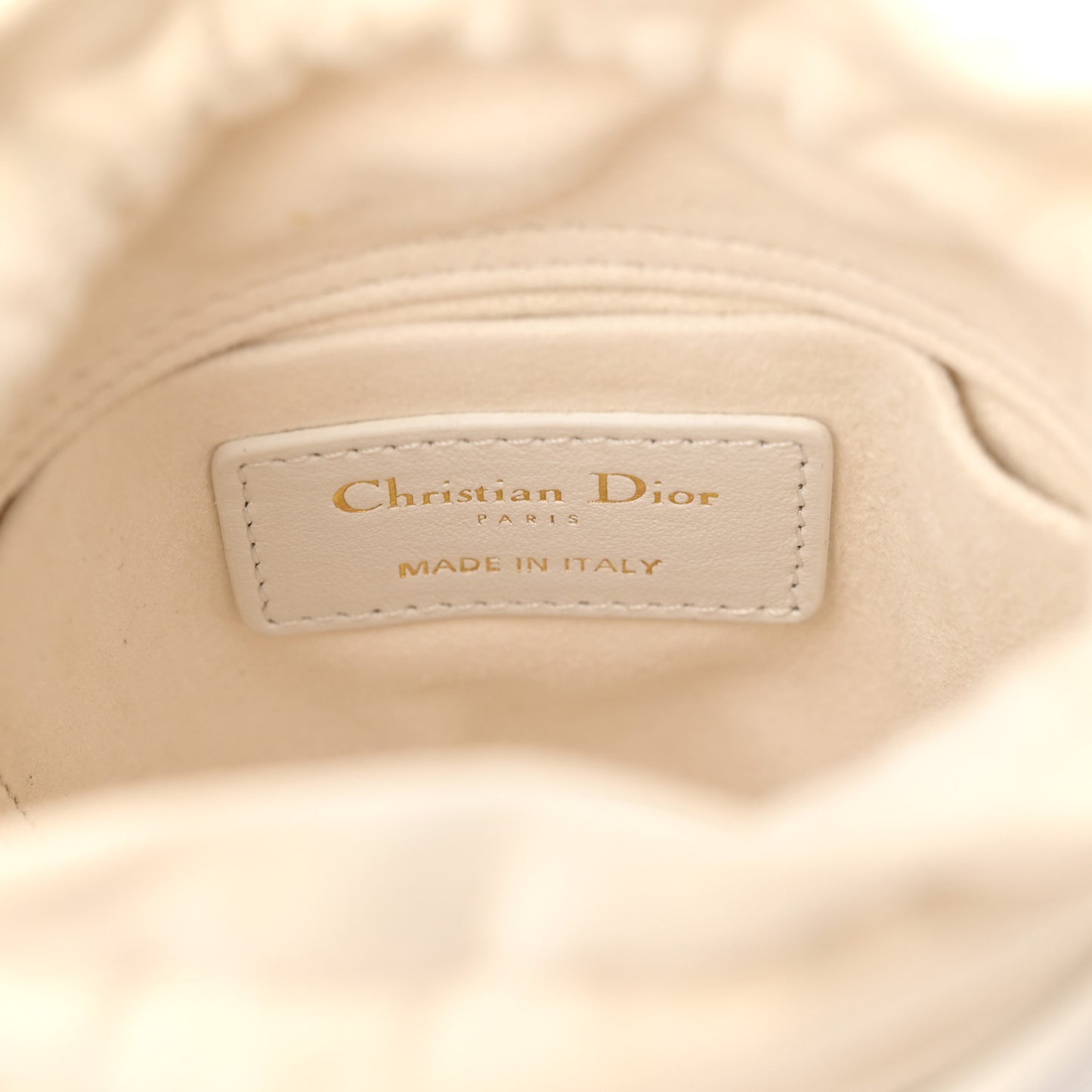 Calfskin Micro Dior Vibe Bucket White Blue