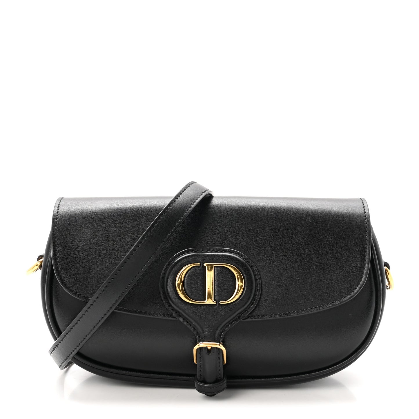 Box Calfskin East West Bobby Bag Black