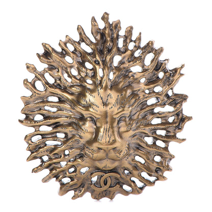 Chanel CC Lion Brooch Gold 1 of 5