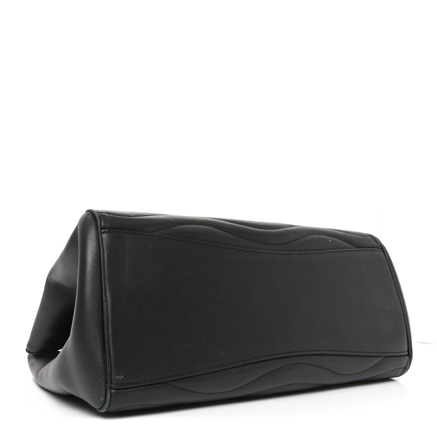 Louis Vuitton Calfskin New Wave Chain Tote Black 4 of 9