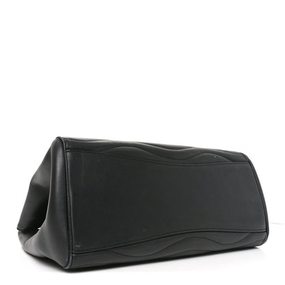 Louis Vuitton Calfskin New Wave Chain Tote Black 4 of 9