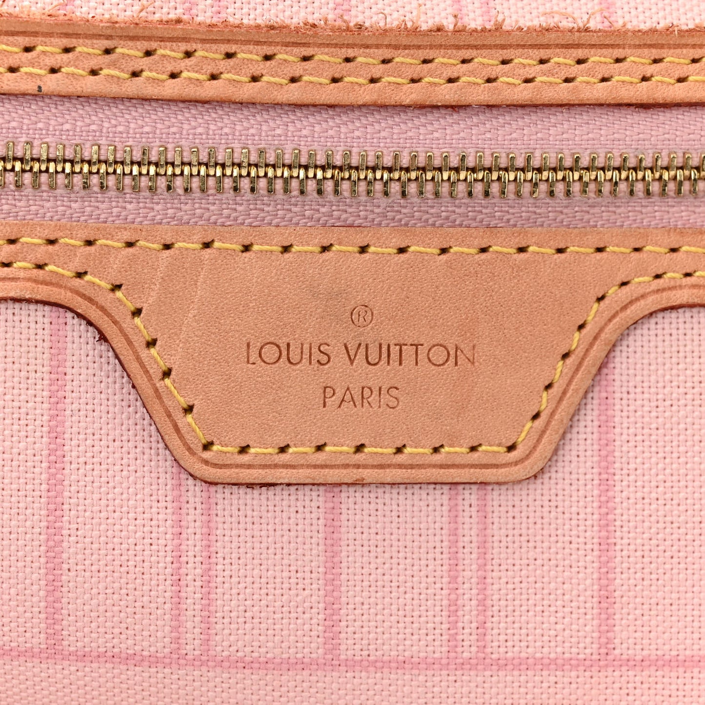 Damier Azur Neo Neverfull MM Rose Ballerine