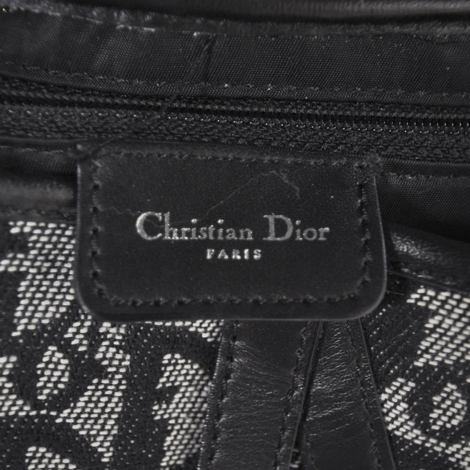 Christian Dior Monogram Saddle Bag Black 7 of 8