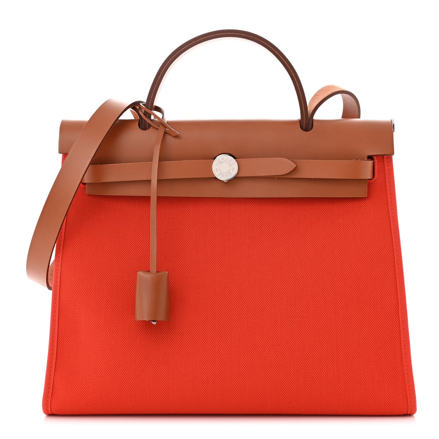 Vache Hunter Toile Herbag Zip 31 PM Capucine Fauve