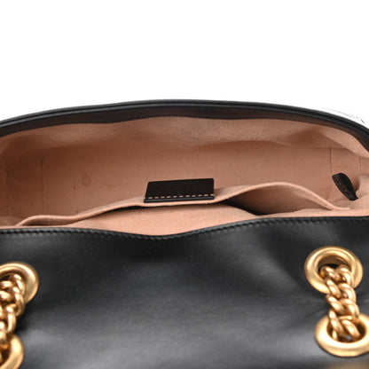 Gucci Calfskin Matelasse Mini GG Marmont Shoulder Bag Black 5 of 12