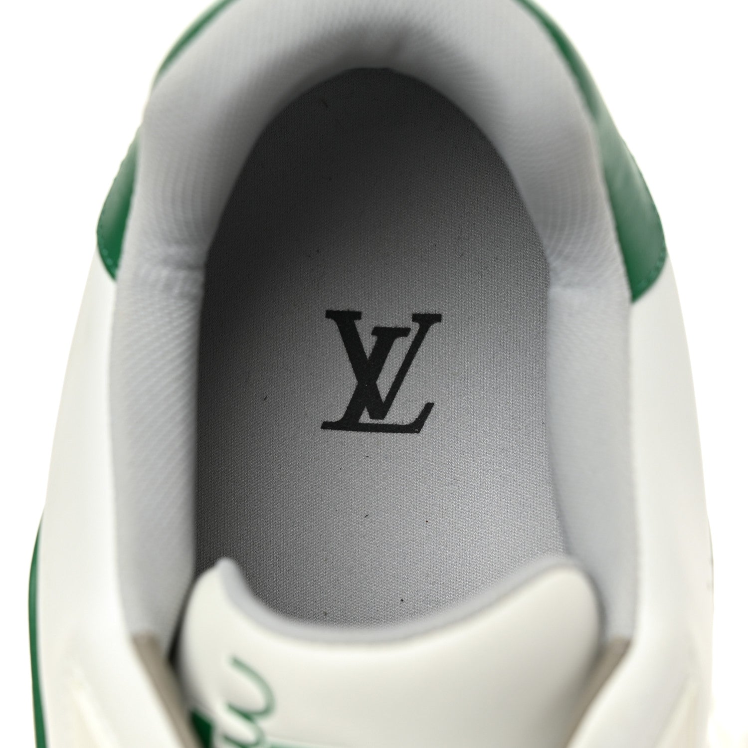 Louis Vuitton Calfskin Mens LV Trainer Sneakers 12 Green 8 of 10