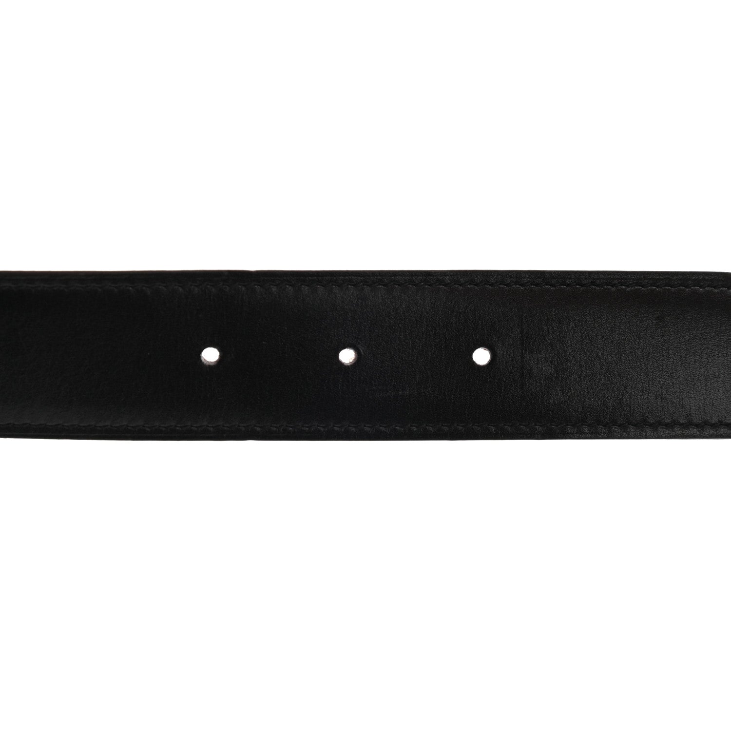 Hermes Togo Box 32mm Strie H Belt 95 Gold Black 5 of 6