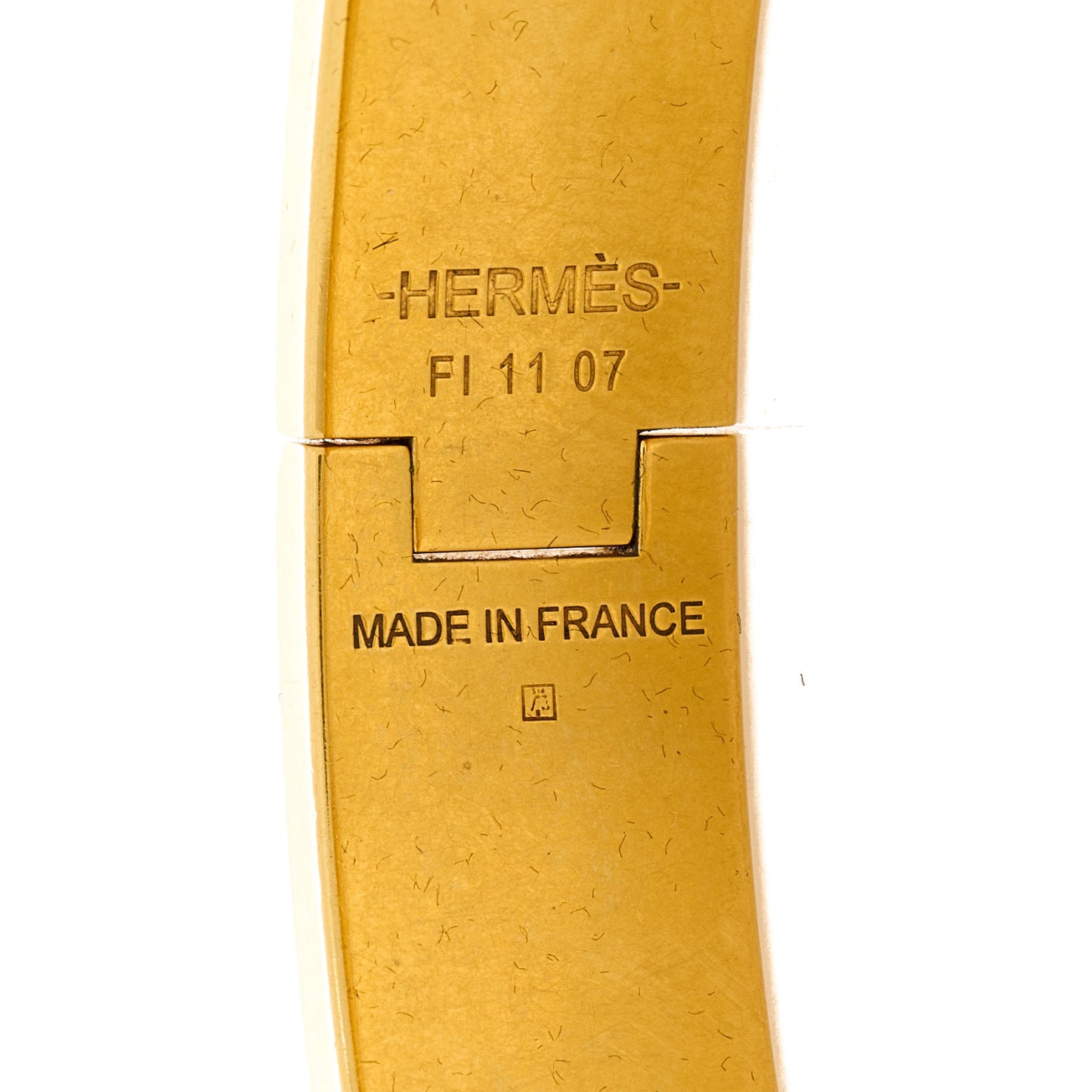 Enamel Narrow Clic Clac H Bracelet GM Black
