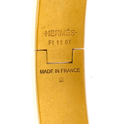Hermes Enamel Narrow Clic Clac H Bracelet GM Black 4 of 5