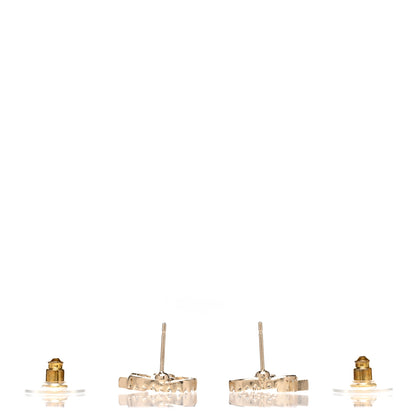 Chanel Crystal CC Starfall Earrings Gold 3 of 5