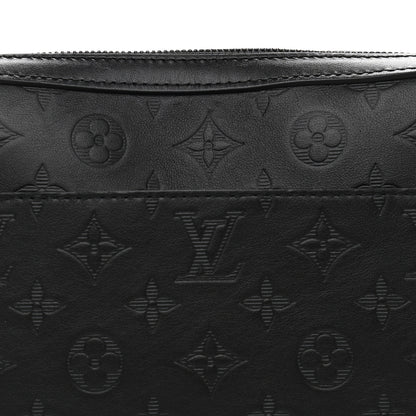 Louis Vuitton Calfskin Monogram Shadow Duo Messenger Black 7 of 10