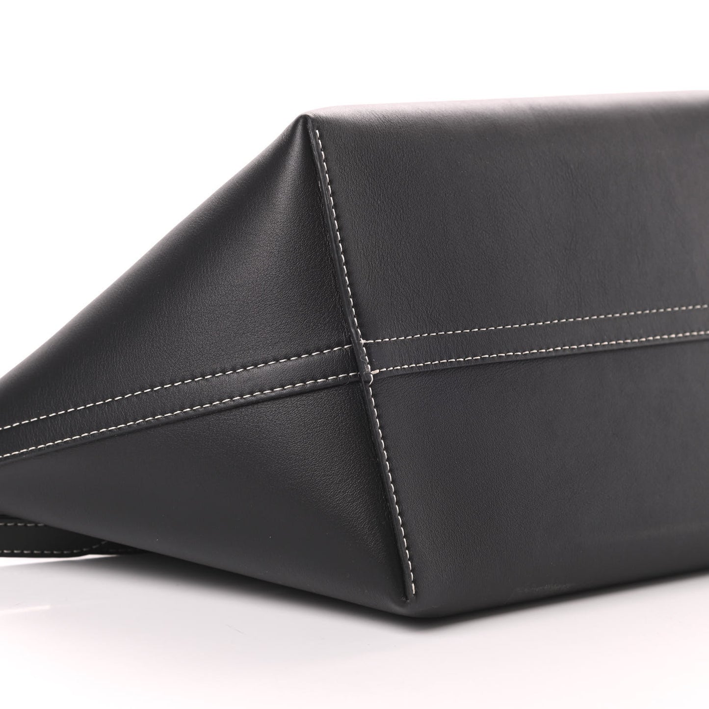 Soft Calfskin Mini Pocket Cabas Tote Black