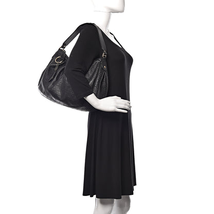 Gucci Guccissima Medium Sukey Hobo Black 2 of 10