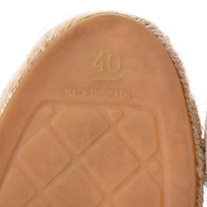 Chanel Lambskin CC Espadrilles 40 Blue 8 of 13