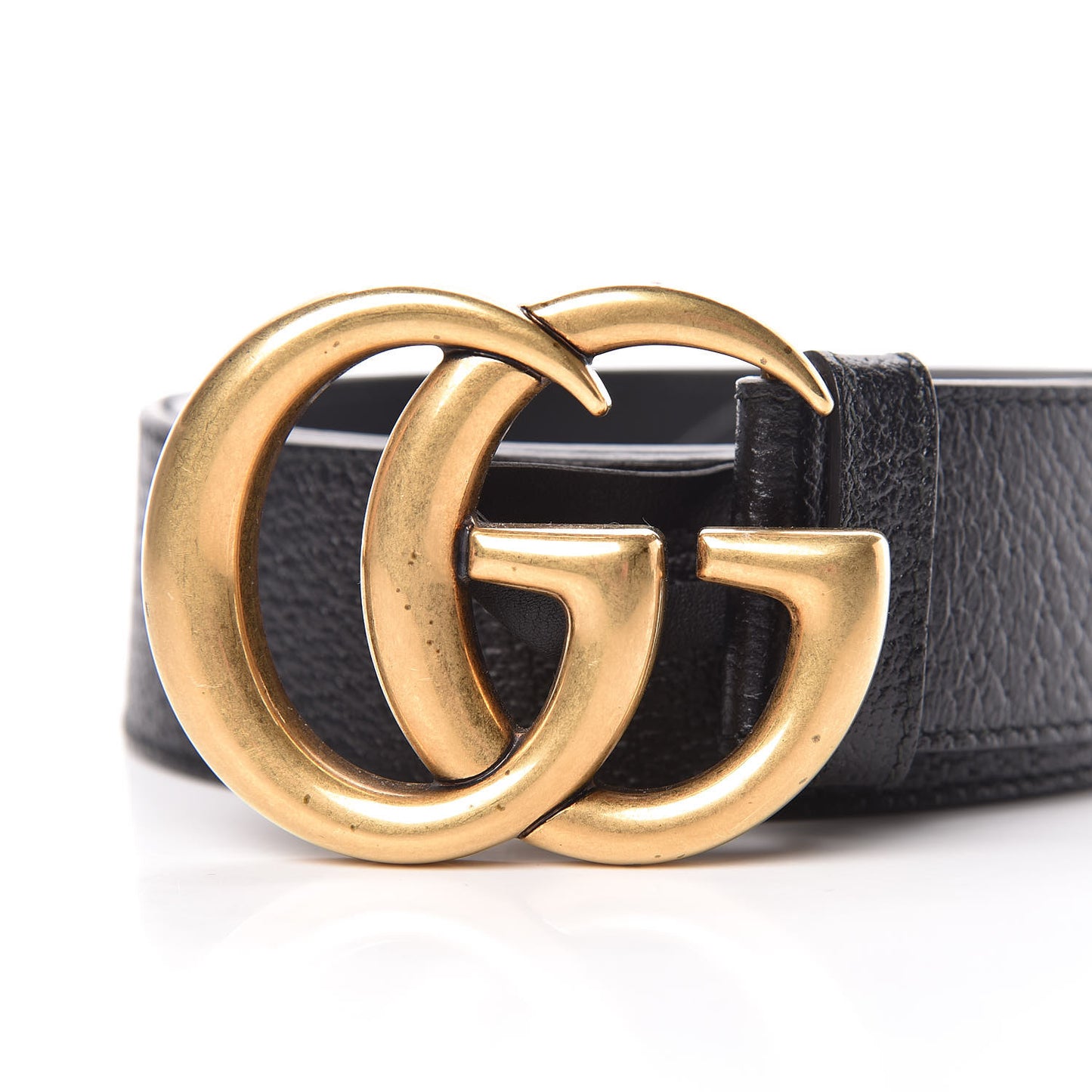 Textured Calfskin Double G 40mm Belt 85 34 Black