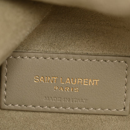 Saint Laurent Shearling Calfskin Medium Reversible Monogram Kate Satchel Grey 6 of 11