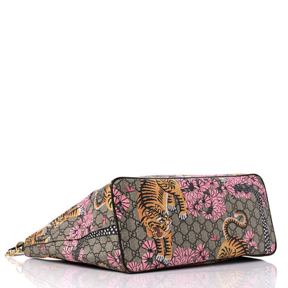 Gucci Soft GG Supreme Monogram Bengal Medium Crossbody Tote Beige Pink 4 of 11