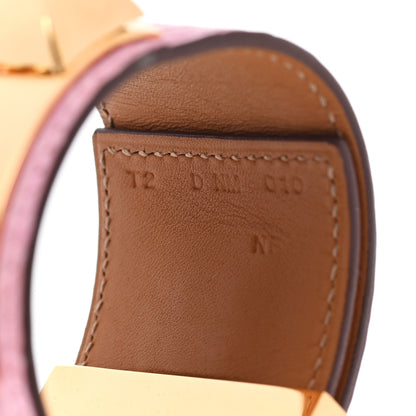 Hermes Matte Alligator Collier De Chien CDC Bracelet T2 5P Pink 4 of 6