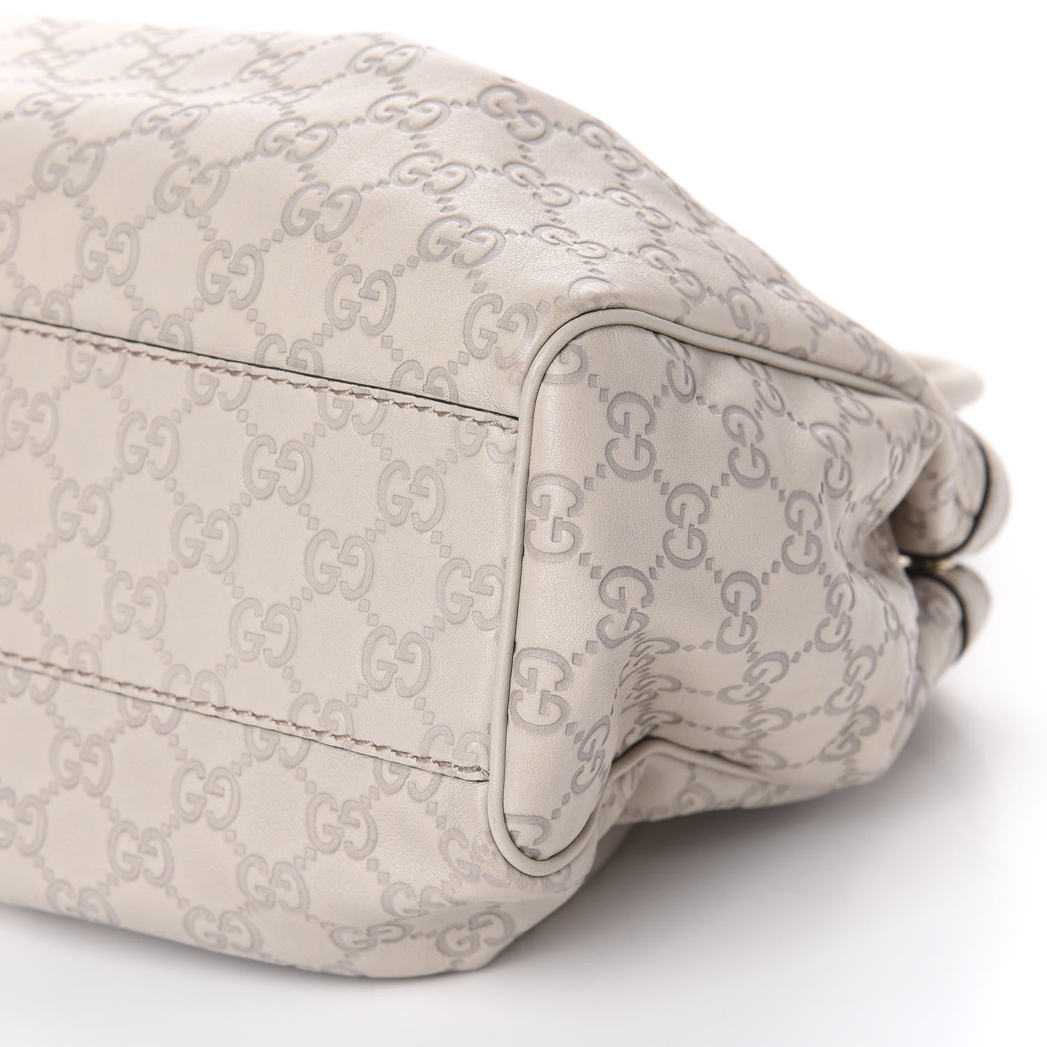 Gucci Guccissima Medium Sukey Tote Mystic White 7 of 11