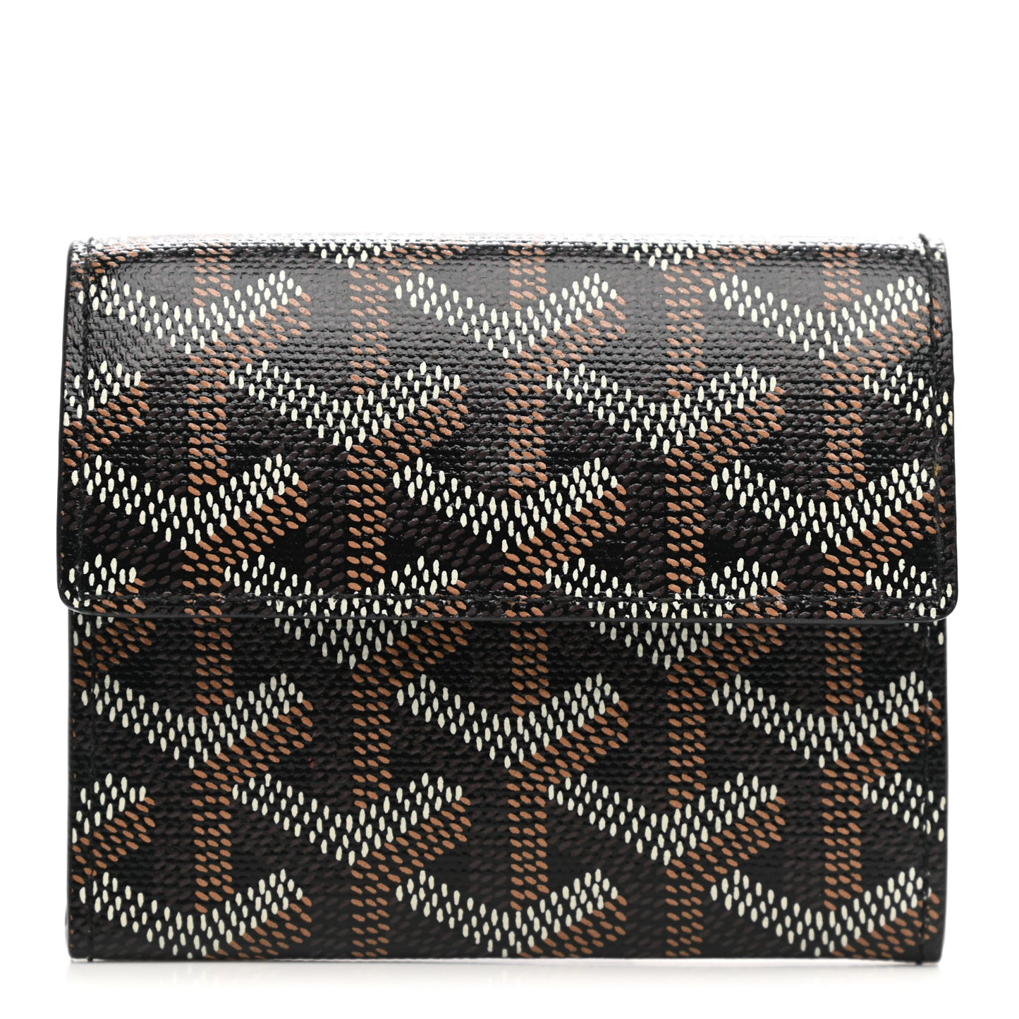Goyardine Marigny Coin Purse Wallet Black
