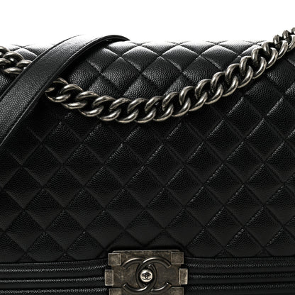 Chanel Caviar Quilted New Medium Boy Flap Black 8 of 10