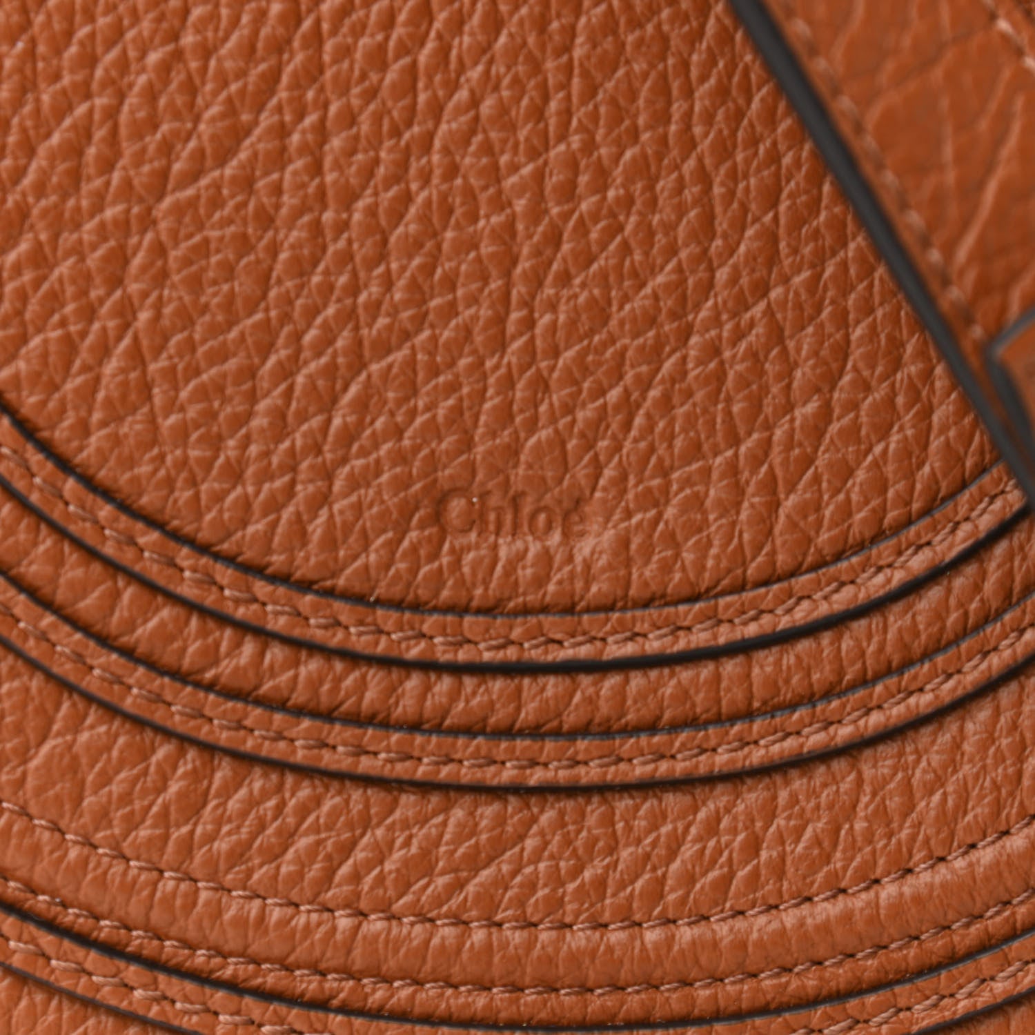 Chloe Raffia Small Grain Calfskin Small Marcie Basket Crossbody Tan 7 of 9