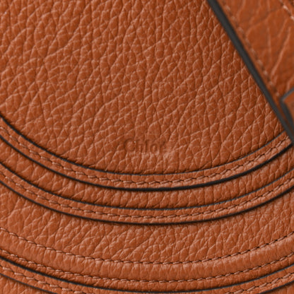 Chloe Raffia Small Grain Calfskin Small Marcie Basket Crossbody Tan 7 of 9