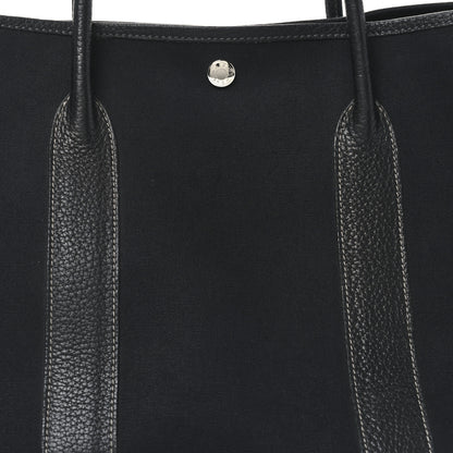 Hermes Toile Vache Country Garden Party 36 Black 8 of 10