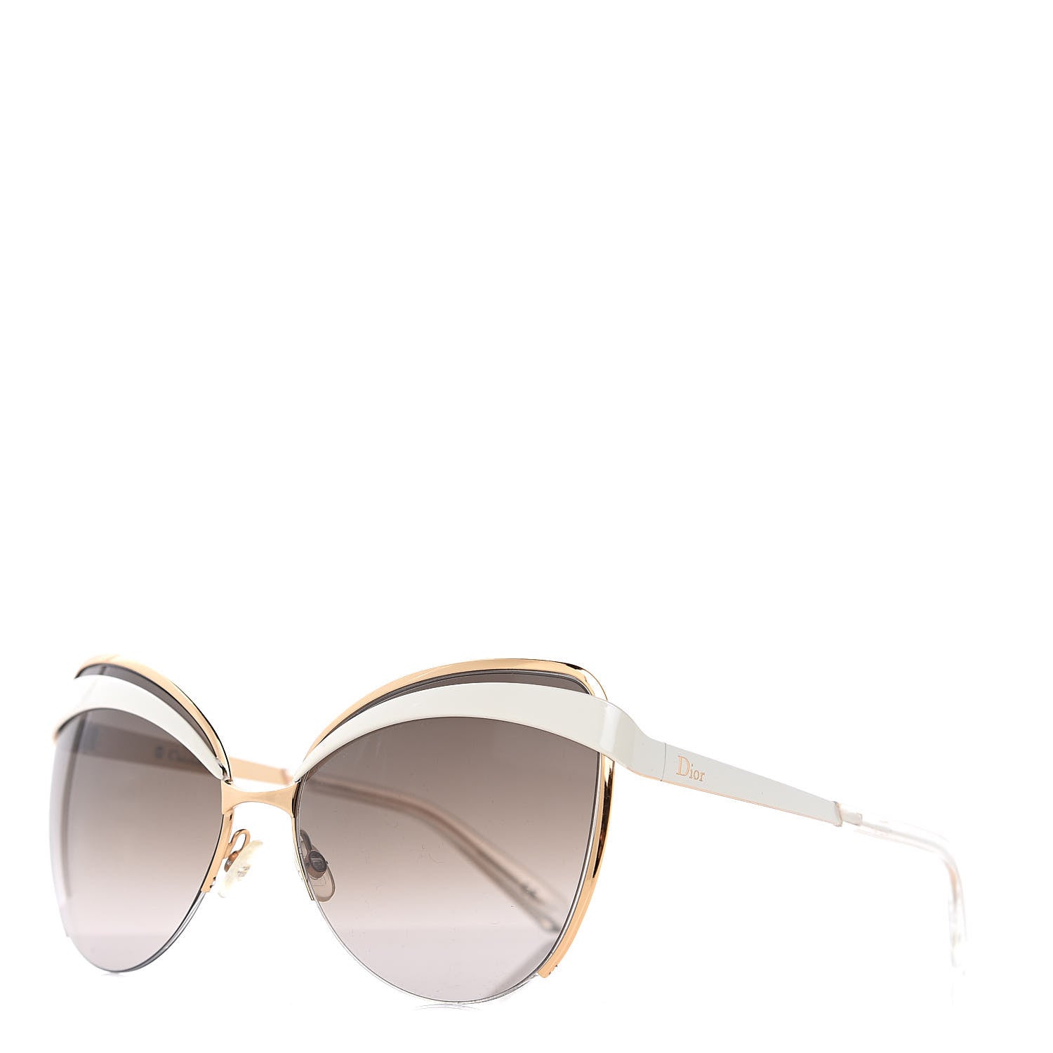 Christian Dior Eyes1 Sunglasses White Gold 1 of 7