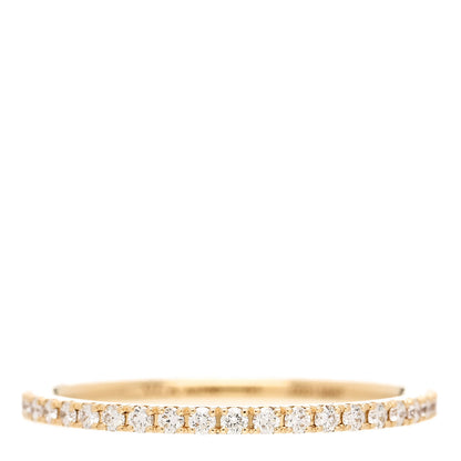 Van Cleef & Arpels 18K Yellow Gold Diamond 1.25mm Felicite Wedding Band Ring 51 5.75 1 of 5