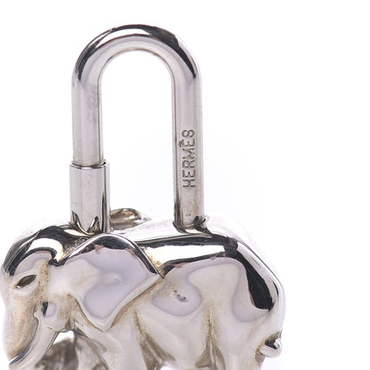 Hermes Palladium Elephant Cadena Lock 3 of 4