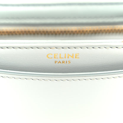 Celine Shiny Calfskin Besace Clea Triomphe Blue Gray 6 of 10