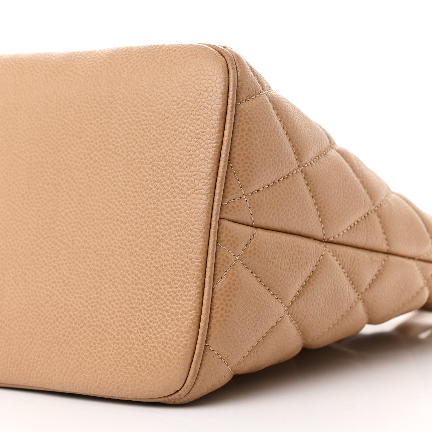 Caviar Quilted Medallion Tote Beige