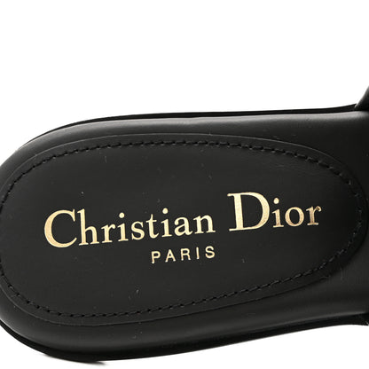 Christian Dior Calfskin Cannage Quilted Dio(r)evolution 80mm Slide Sandals 38.5 Black 7 of 10