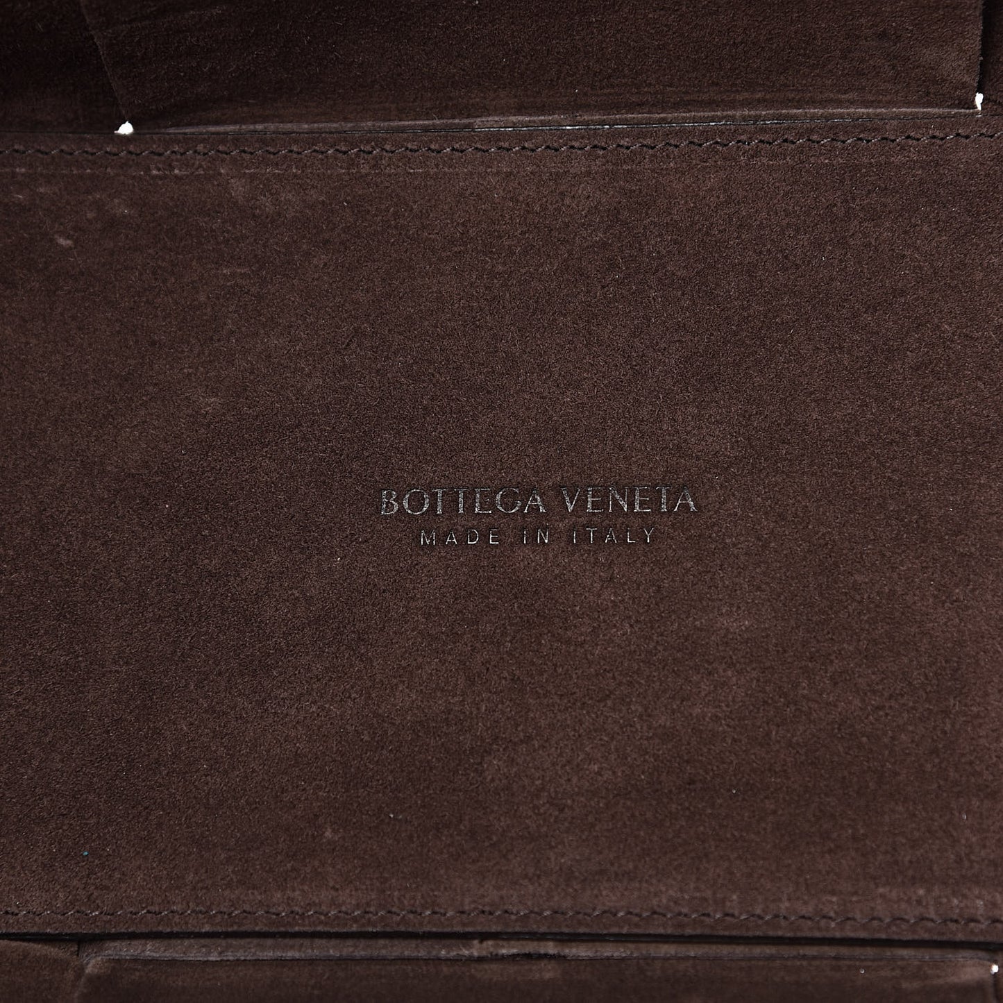 Suede Maxi Intrecciato Small Arco Tote Fondente