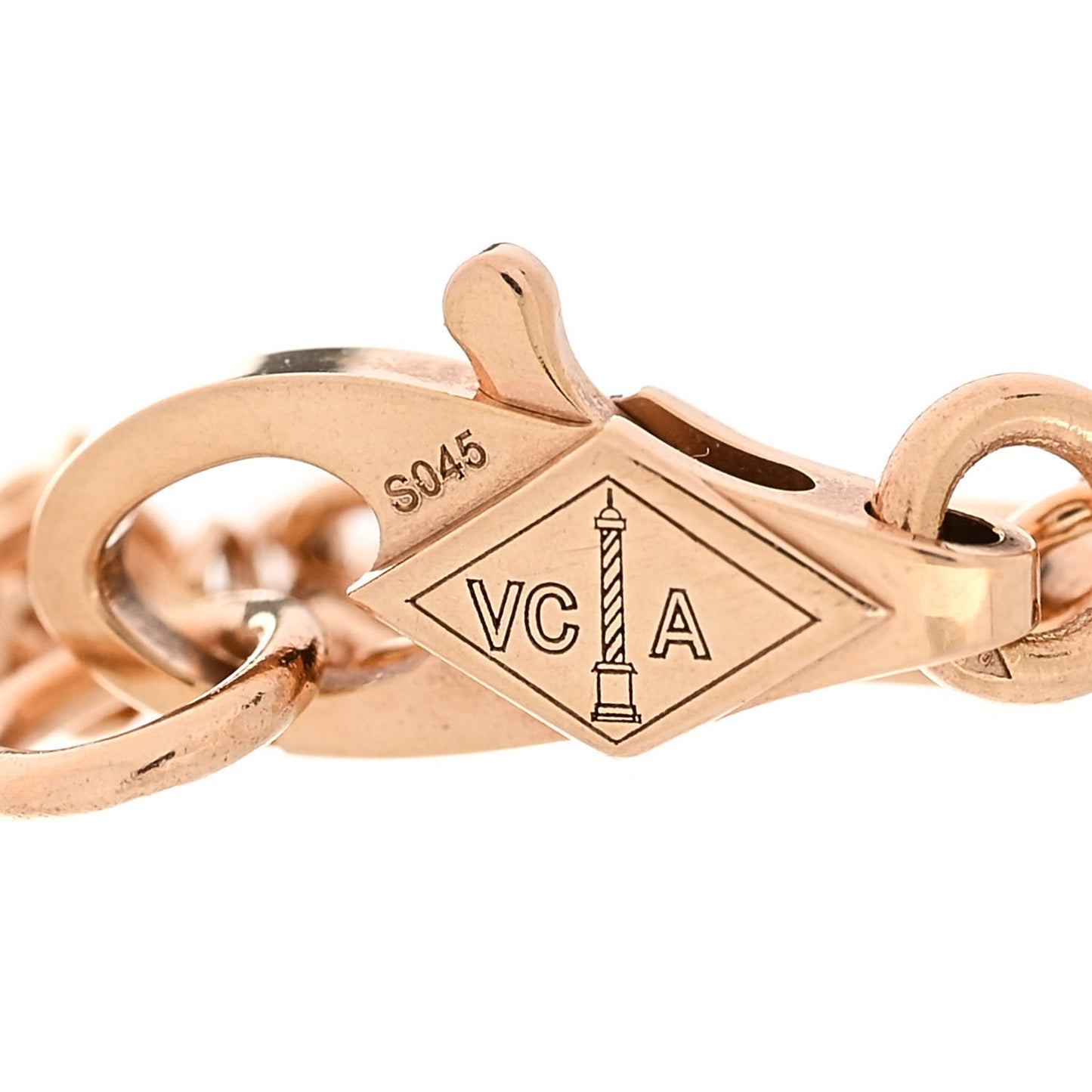18K Rose Gold Carnelian Sweet Alhambra Bracelet