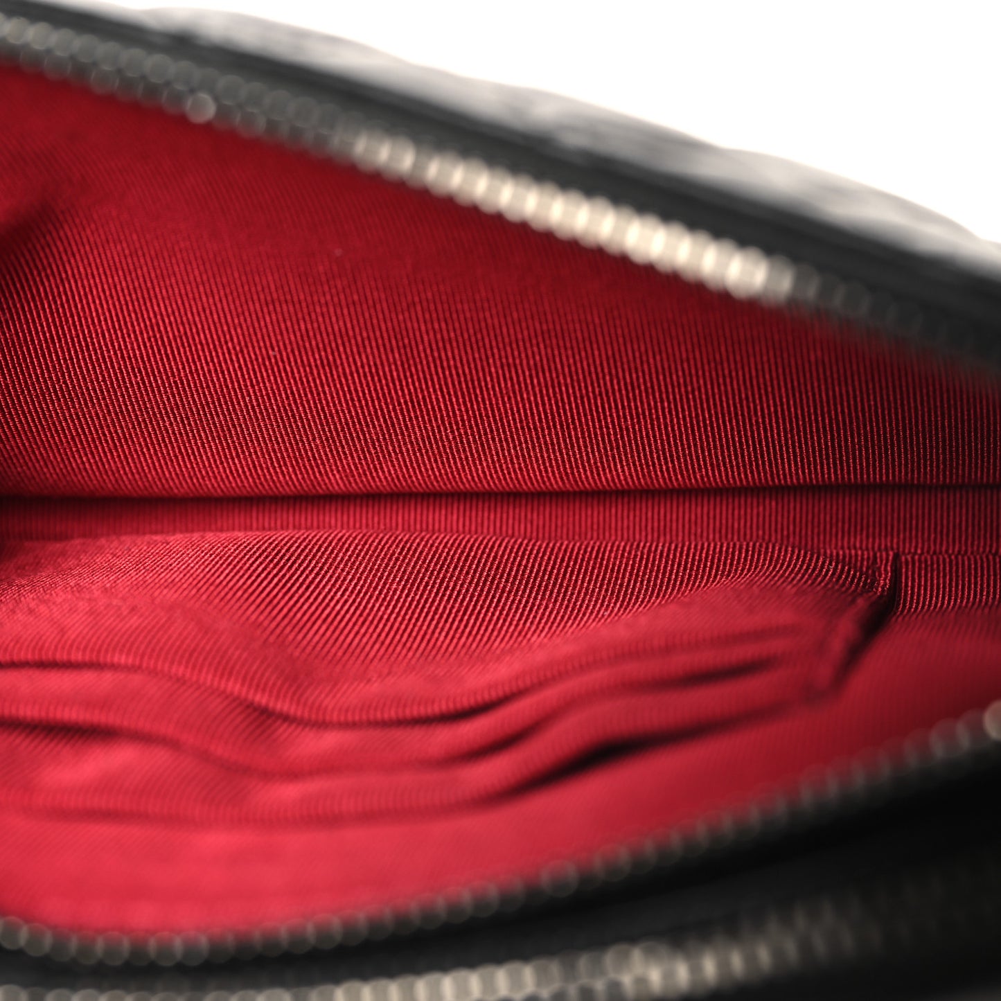 Aged Calfskin Quilted Small Gabrielle Clutch With Chain Black