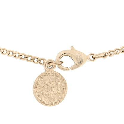 Chanel Crystal CC 100 Anniversary Necklace Gold 5 of 5