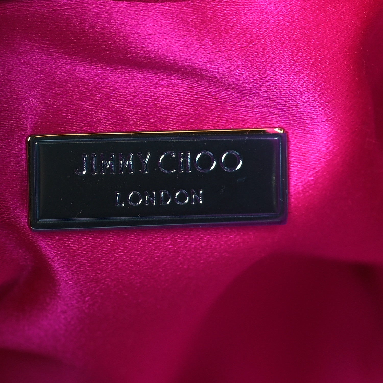 Jimmy Choo Satin Crystal Embellished Bon Bon Bag Fuchsia 5 of 8